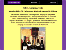 Tablet Screenshot of jahrgangswein.com